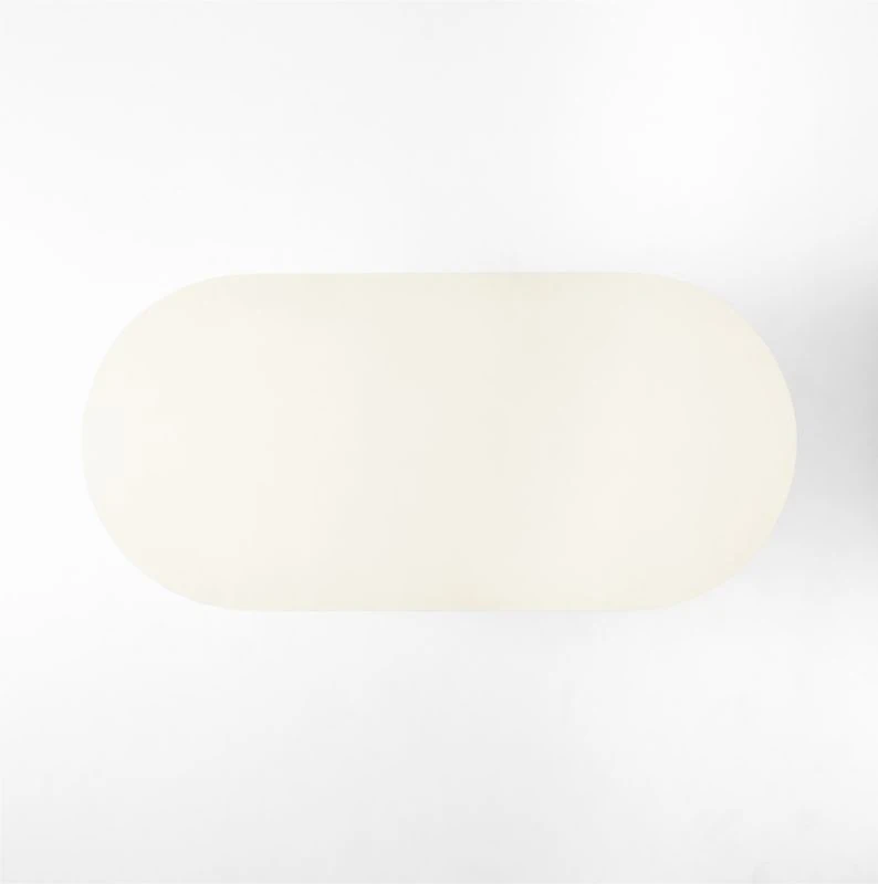Lola White Oval Cement Dining Table - Image 7