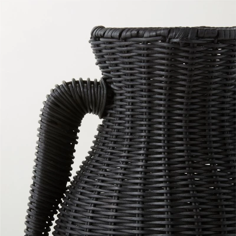 Luana Woven Black Vase Small - Image 4