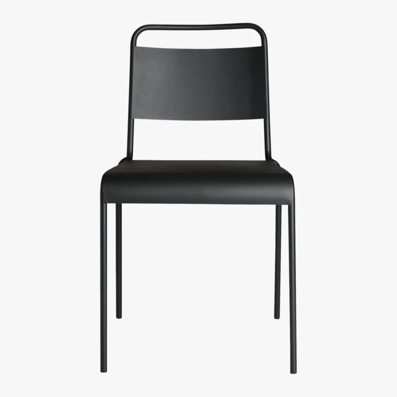 Lucinda Black Outdoor Patio Stacking Chair - Image 5