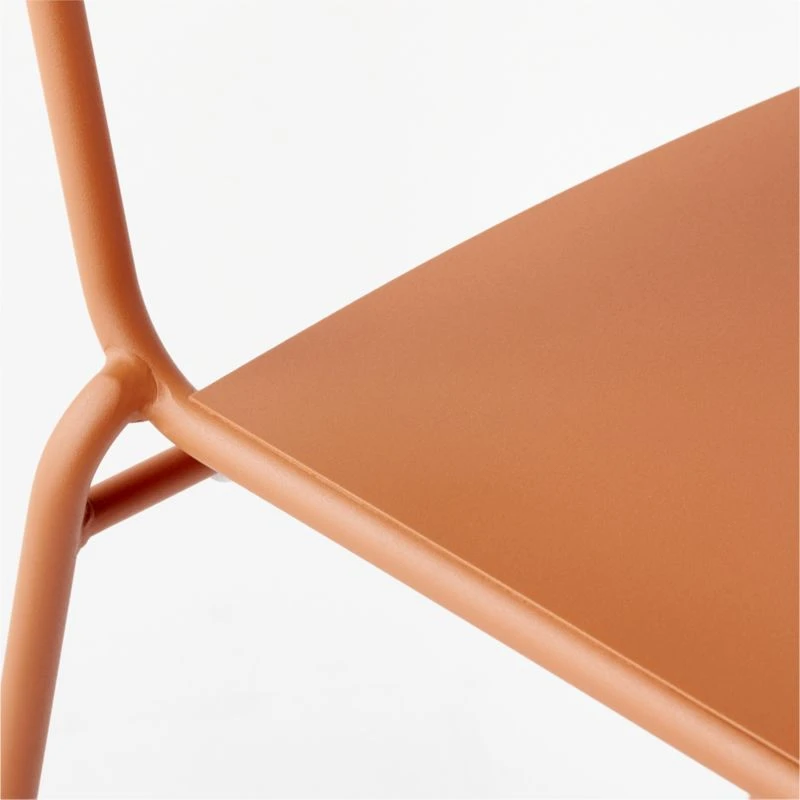 Lucinda Terracotta Outdoor Patio Stacking Chair - Image 7