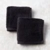 Kalani Organic Cotton Black Makeup Towels Set Of 2