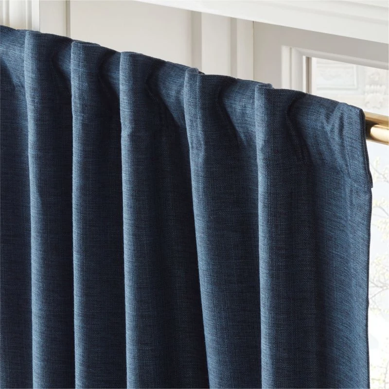 Mali Sea Storm Silk Viscose Window Curtain Panel 48''x84'' - Image 4