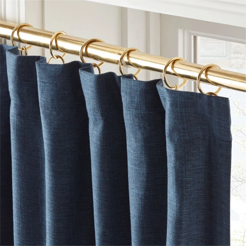 Mali Sea Storm Silk Viscose Window Curtain Panel 48''x84'' - Image 2