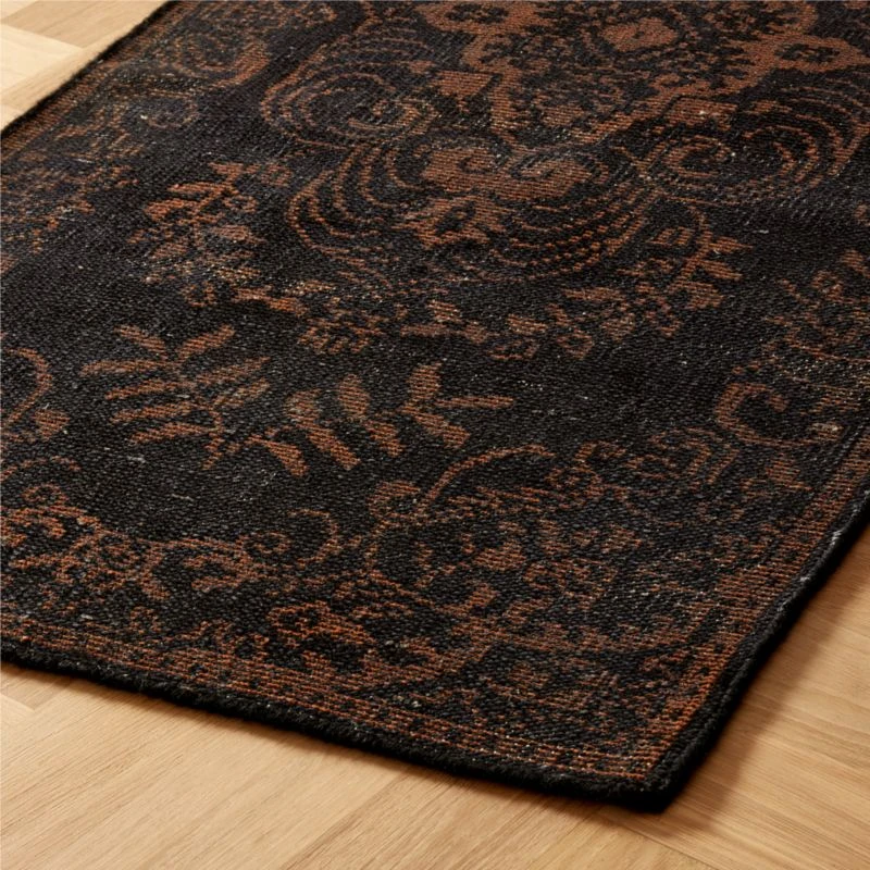 Marlowe Handknotted Black And Red Runner Rug 2.5'x8' - Image 3