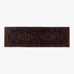 Marlowe Handknotted Black And Red Runner Rug 2.5'x8'