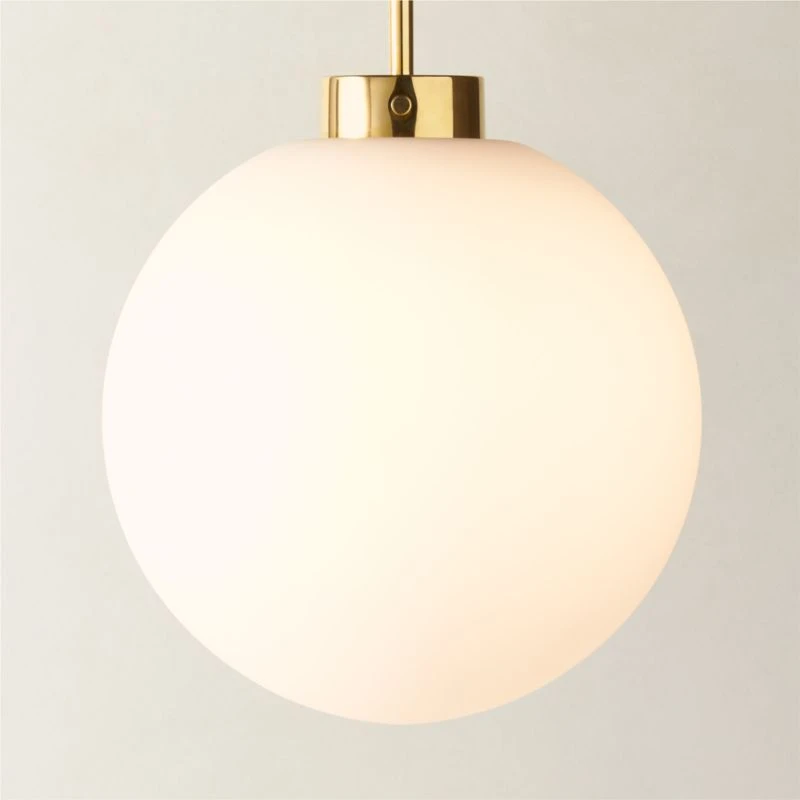 Marra Polished Brass Globe Pendant Light - Image 2