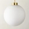 Marra Polished Brass Globe Pendant Light