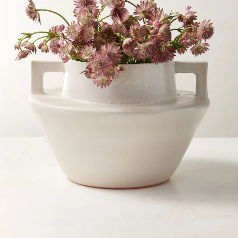 Masa White Terracotta Vase - Image 2