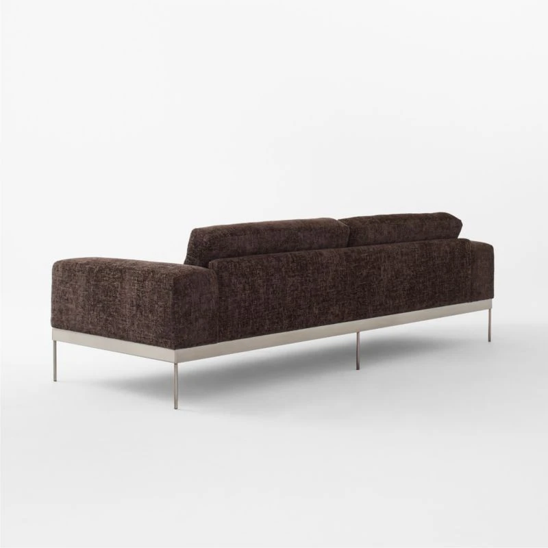 Mauro Black Chenille Sofa - Image 5