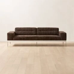 Mauro Black Chenille Sofa