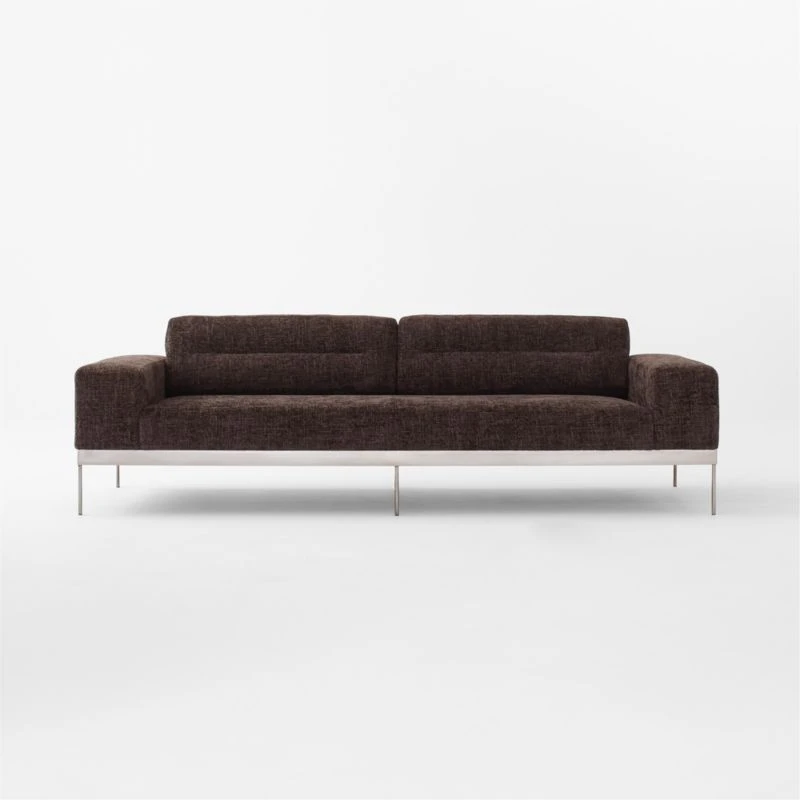 Mauro Black Chenille Sofa - Image 2
