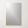 Mimi Rectangular Polished Brass Wall Mirror 24"x36"