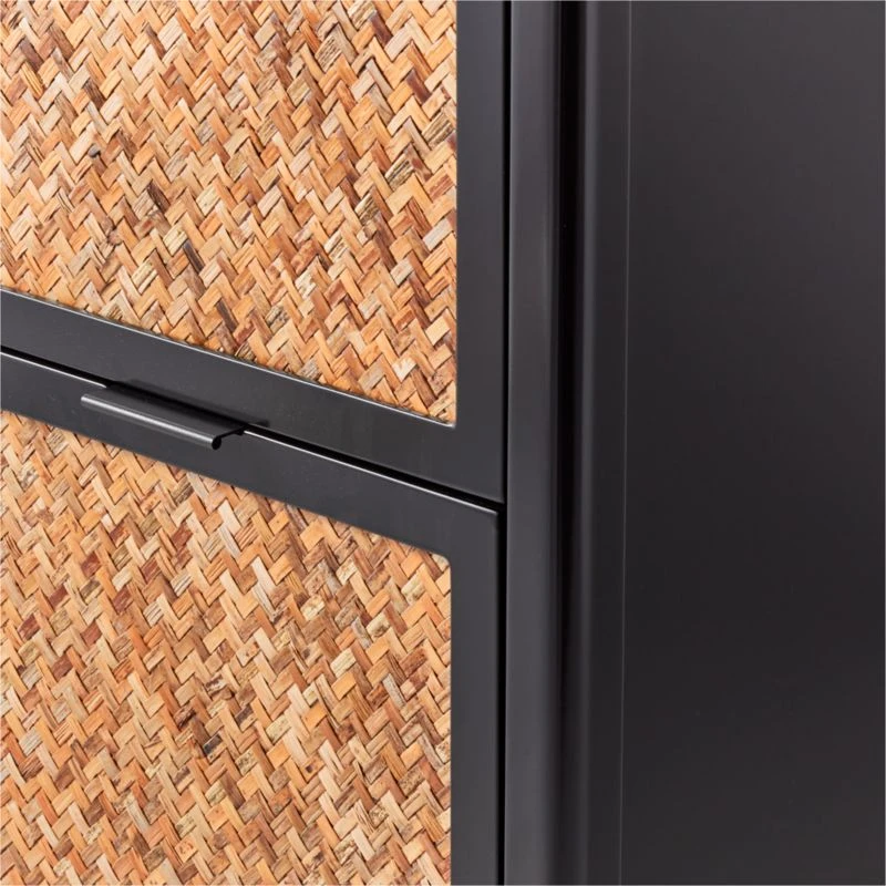 Miri Black Cane Chifferobe - Image 9