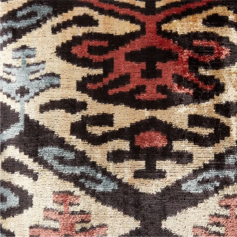 Molti Turkish Silk Throw Pillow With Feather-Down Insert 20" - Image 3