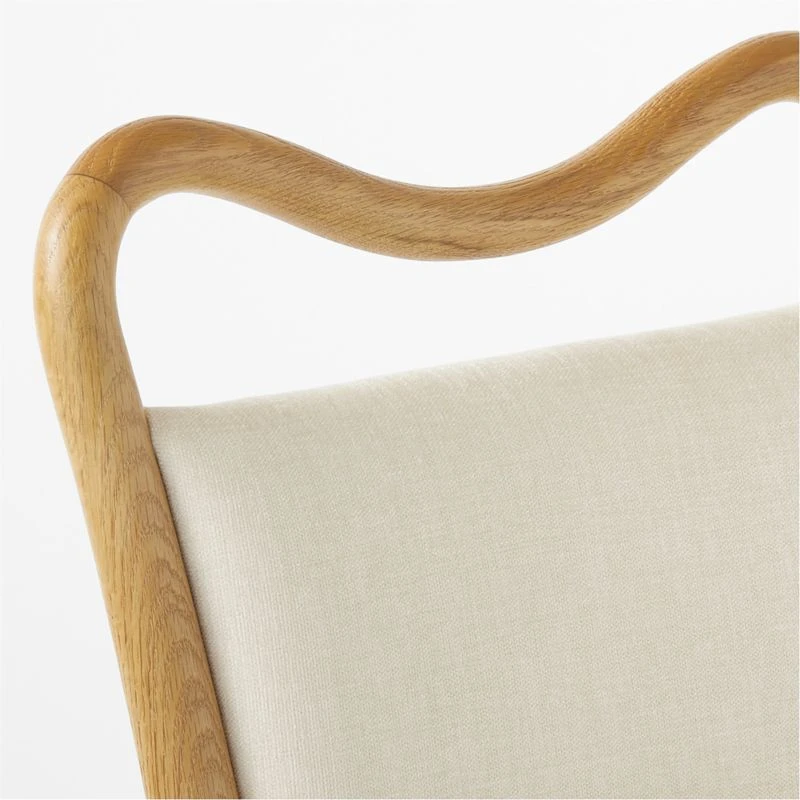 Monte Ivory Upholstered Dining Chair - Image 7