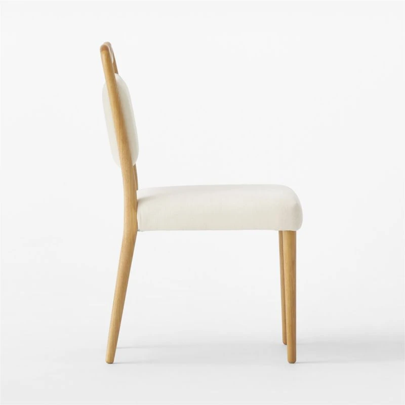 Monte Ivory Upholstered Dining Chair - Image 5