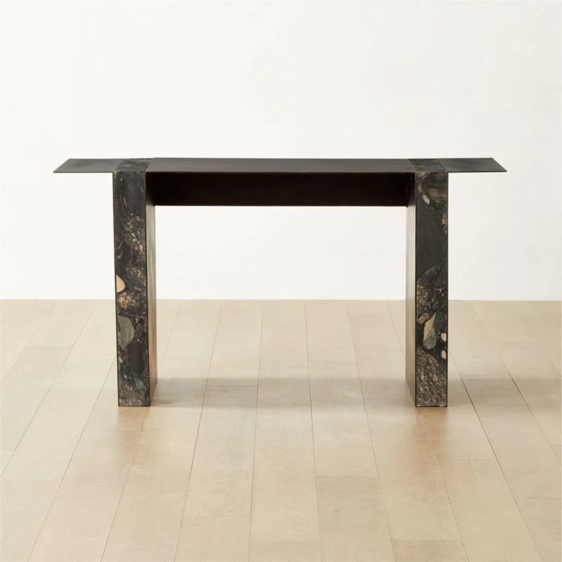 Moyra Black Marble Desk