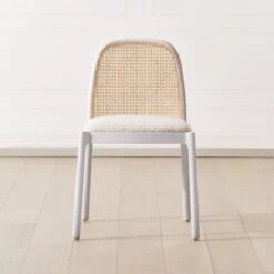 Nadia White Cane Chair Set Of 4