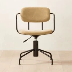 Nyle Suede Office Chair