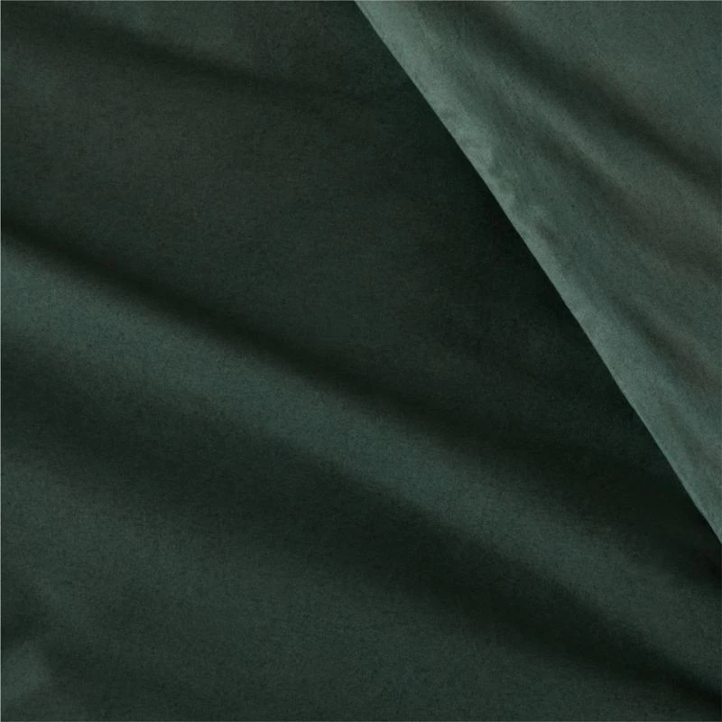 Organic Cotton Percale 400TC Scarab Green Duvet Cover And Shams - Image 2