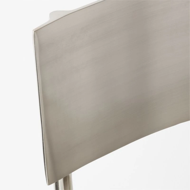 Oro Polished Silver Dining Chair Set Of 4 - Image 6