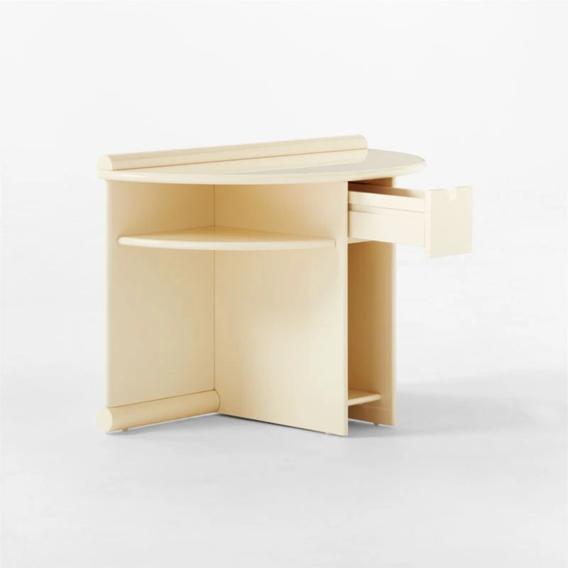 Osoppo Ivory Lacquered Nightstand - Image 6