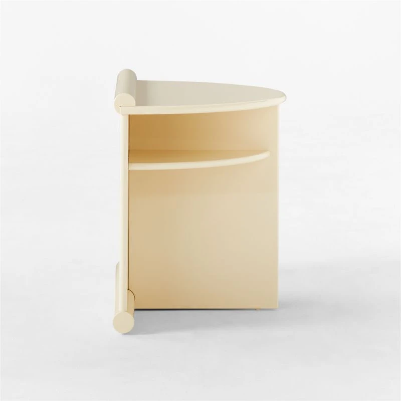 Osoppo Ivory Lacquered Nightstand - Image 7