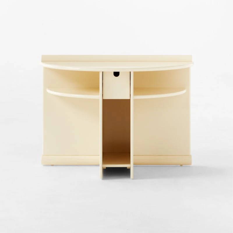 Osoppo Ivory Lacquered Nightstand - Image 4