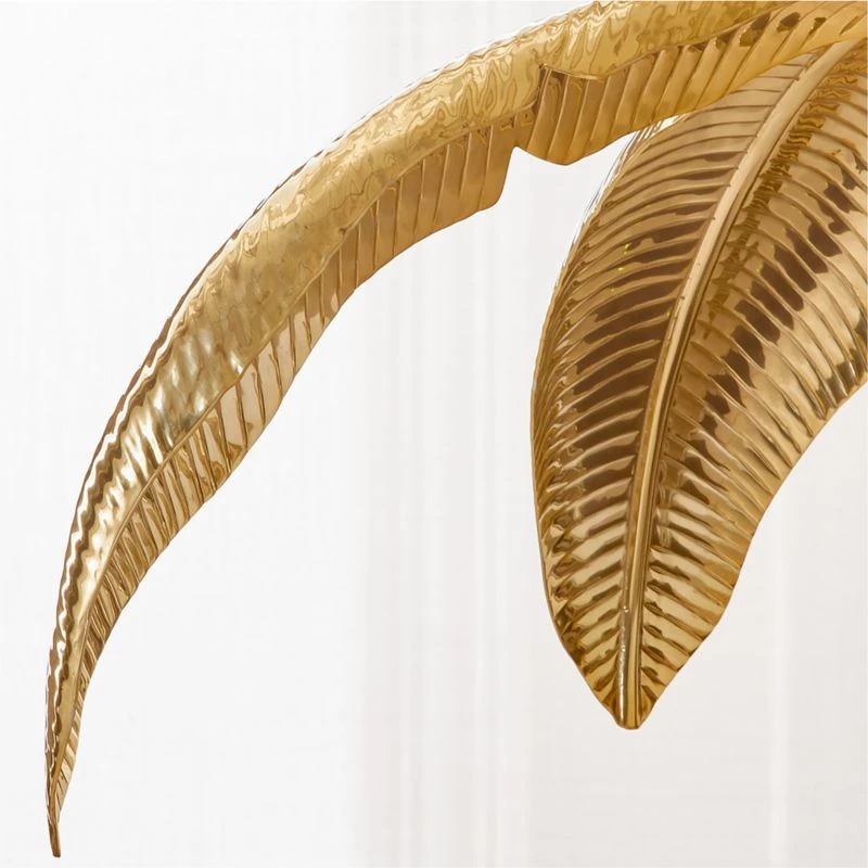 Palm Brass Finish Floor Lamp - Image 3