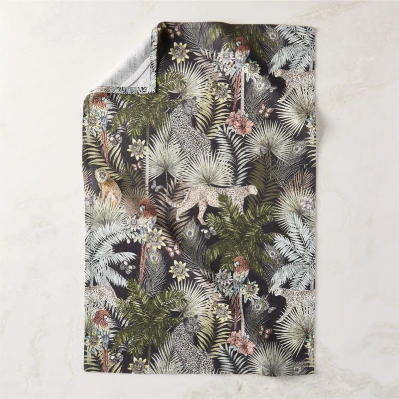 Palm Grove Jungle Print Tea Towel - Image 2
