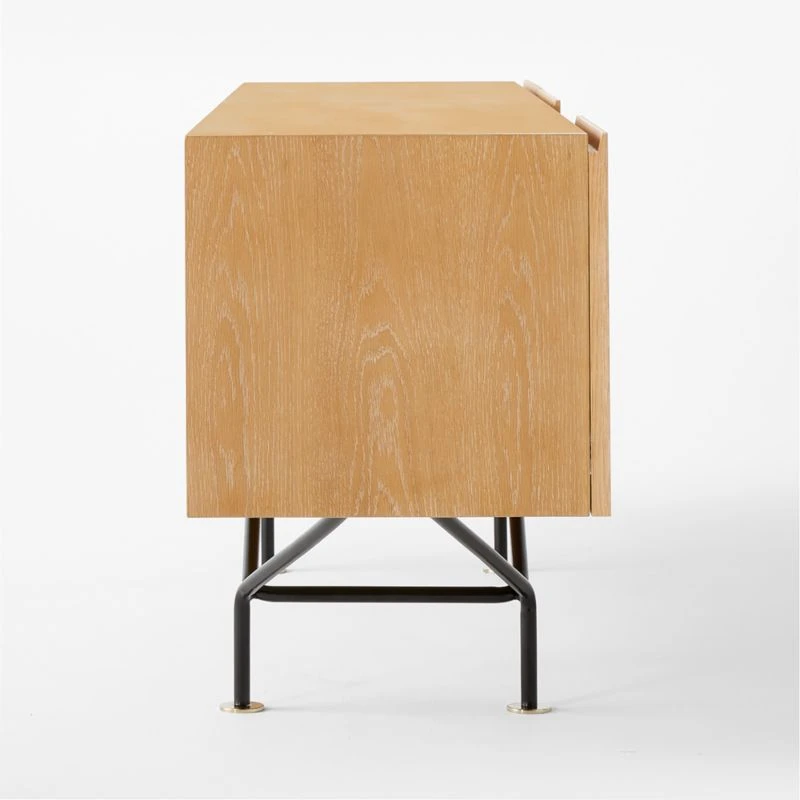 Paraggi Cerused Oak Wood Credenza - Image 7