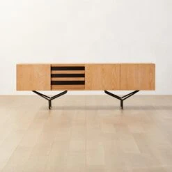 Paraggi Cerused Oak Wood Credenza