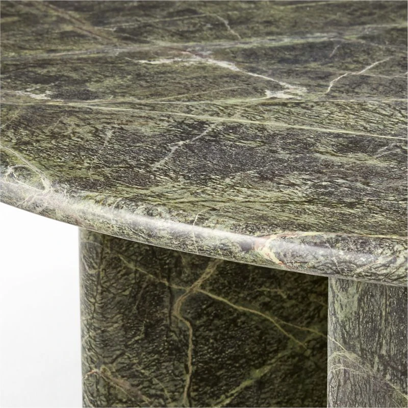 Pasar Round Green Marble Coffee Table - Image 6