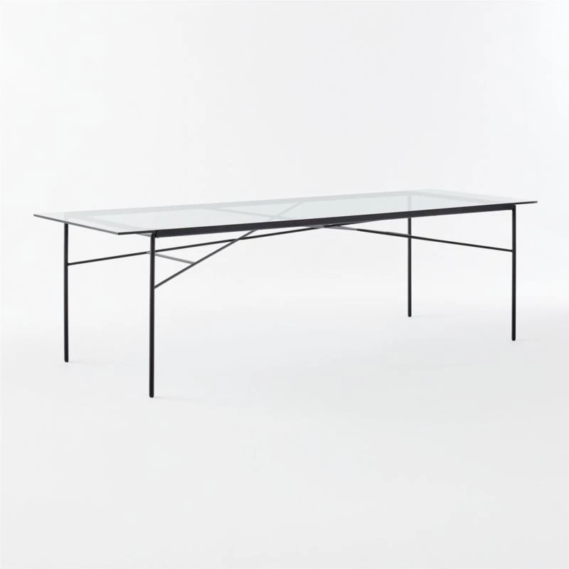 Large Pavilion Glass Outdoor Dining Table Model 6142 - Image 3