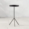 Pavilion Black Cocktail Table/Plant Stand 21.5"
