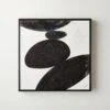 'Pebble II'' Framed Wall Art 20''x20''
