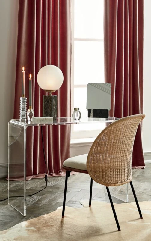 Velvet Dusty Orchid Curtain Panel 48"x120" - Image 3