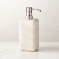Pierce Travertine Soap Pump