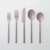 20-Piece Pin Brushed Dark Bronze Flatware