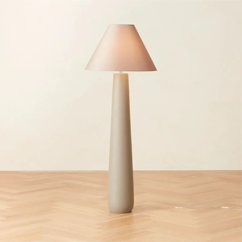 Polar Grey Cement Floor Lamp - Image 2