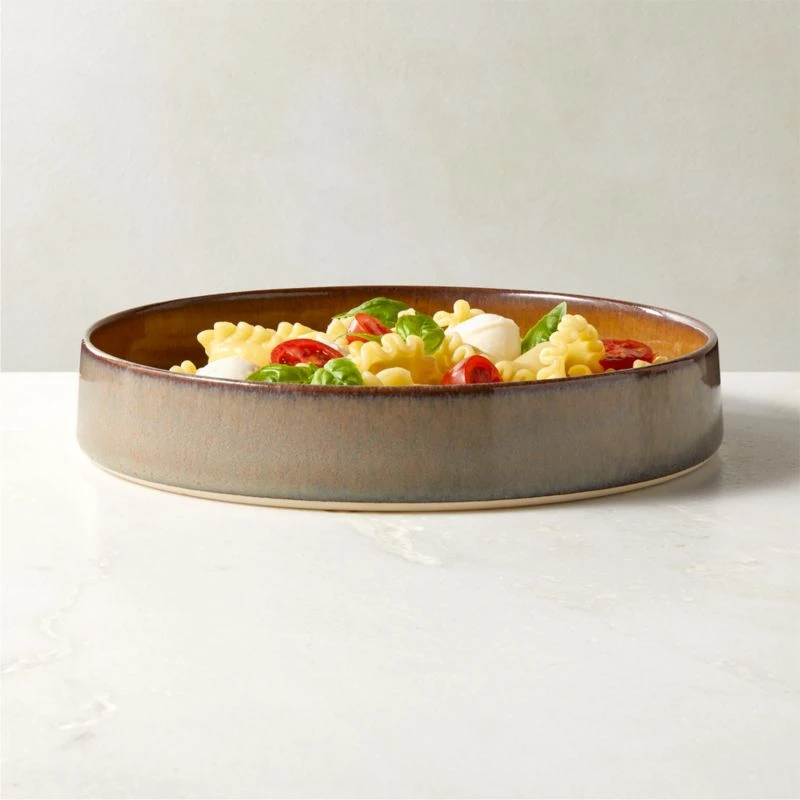 Prado Blue Pasta Bowl With Reactive Glaze - Image 2