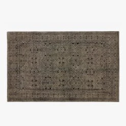 Raumont Hand-knotted Brown Detailed Area Rug 5'x8'