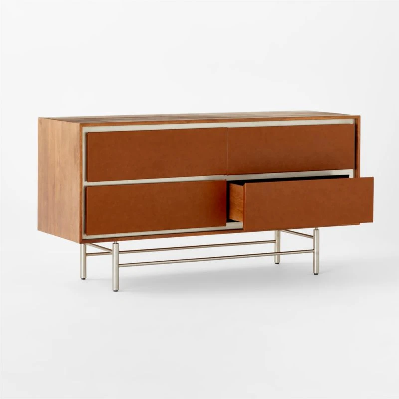 Renwick Mango Wood 4-Drawer Dresser - Image 4