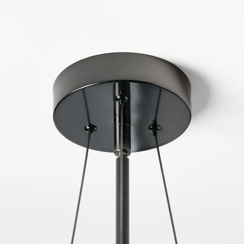 Risette Black Chrome And Crystal Chandelier - Image 4