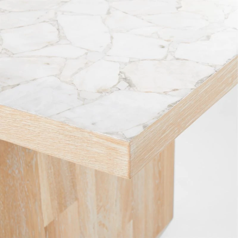 Rocca Rectanugular Stone Dining Table - Image 6