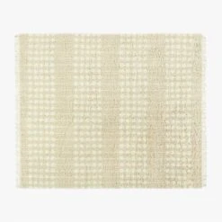 Rocco Beige New Zealand Wool Handknotted Area Rug 8'x10'