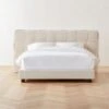 Rorke Ivory White Upholstered Queen Bed