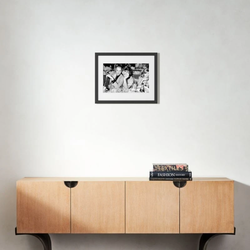 'David Bowie And Romy Haag' Photographic Print In Black Frame 21.5"x17.5" - Image 3