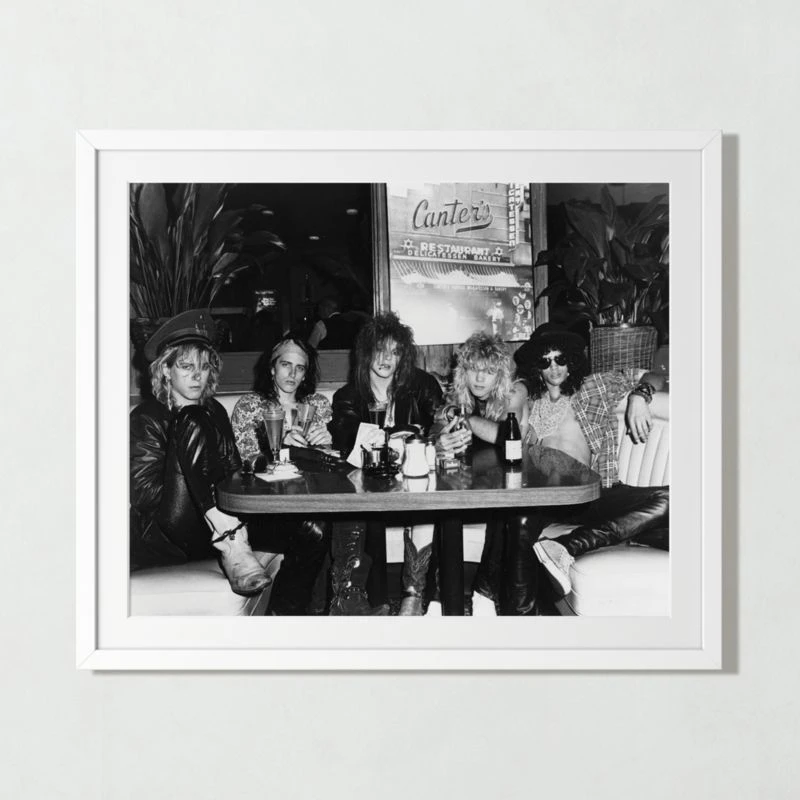 Guns N' Roses At Canters Deli With Black Frame 19.5"x15.5" - Image 2