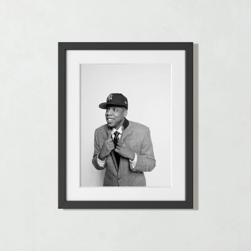 'Jay Z At MILK Studios' Photographic Print In Black Frame 17.5"x21.5"